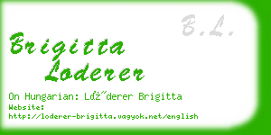 brigitta loderer business card